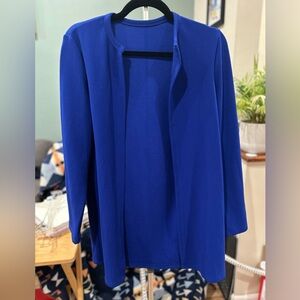 Vibrant Blue Open Cardigan